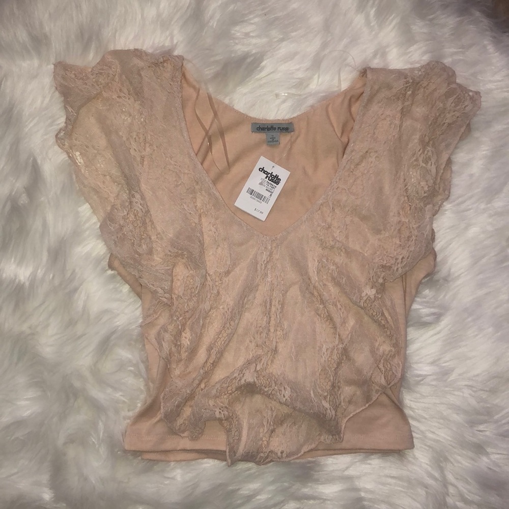 4 for $20 SALE! NWT Cropped Lace Top